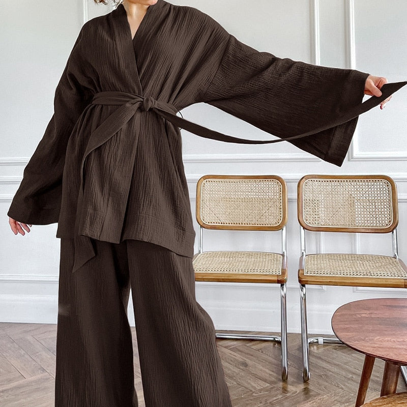 Peignoir kimono femme