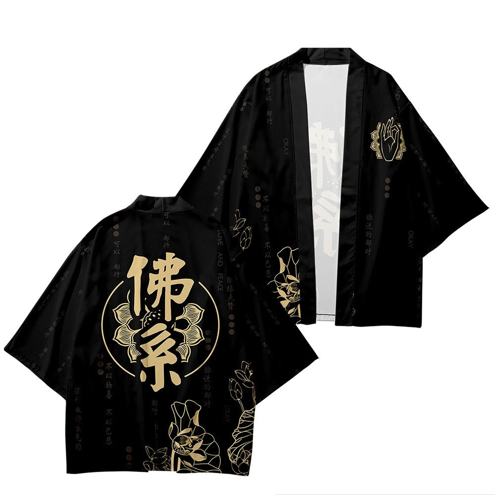 Men's silk kimono