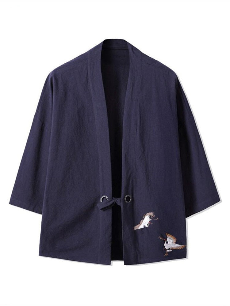 Kimono bleu homme