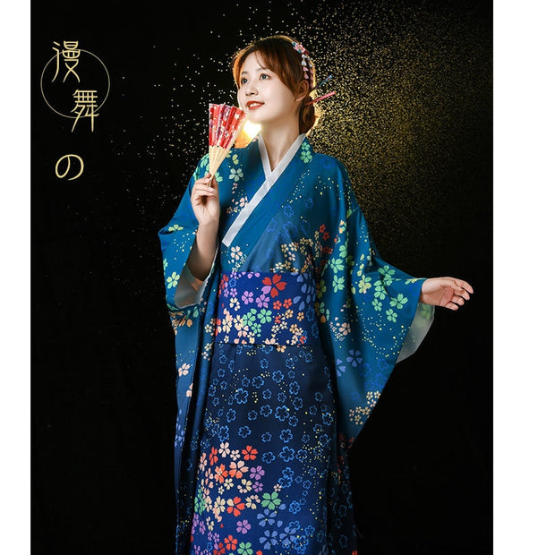 Kimono traditionnel japonais femme