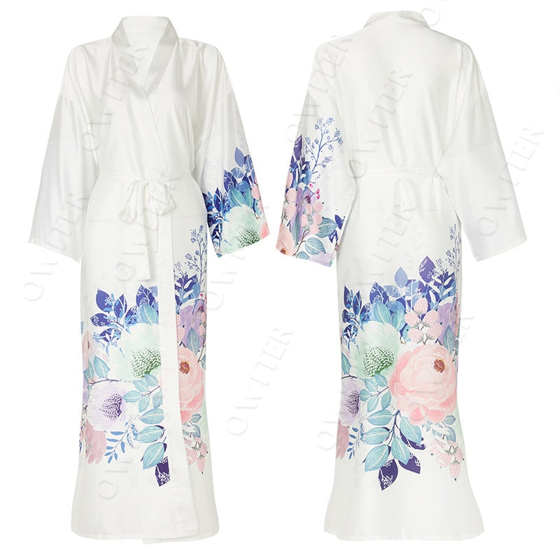 Robe kimono blanche